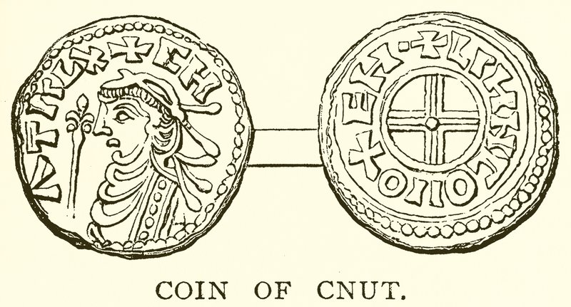 Pièce de monnaie de Cnut - English School