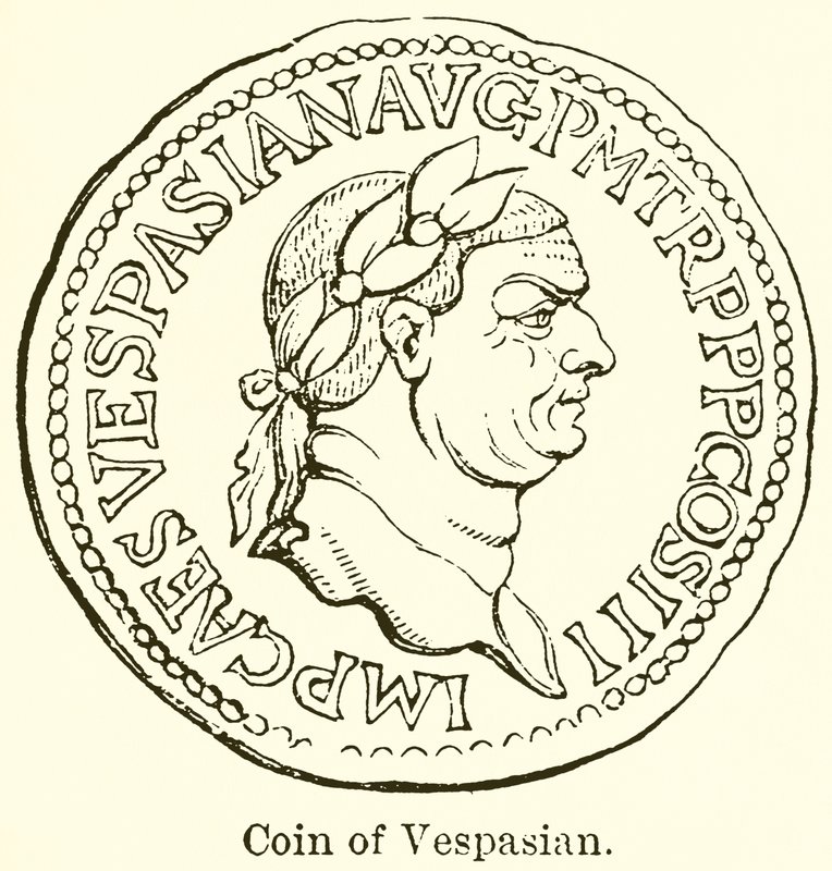 Pièce de monnaie de Vespasien - English School