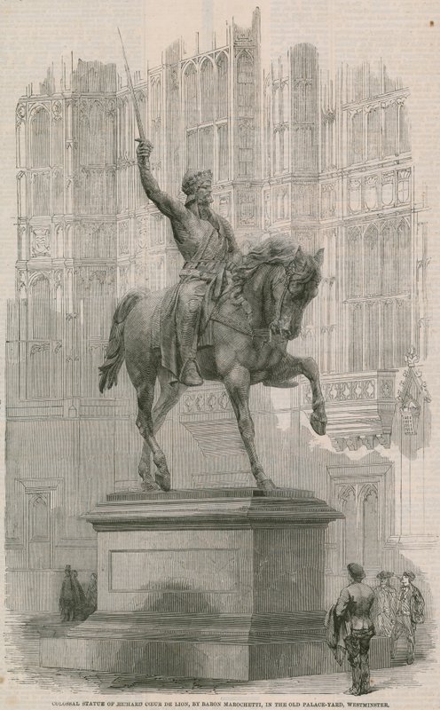 Statue colossale de Richard Cœur de Lion - English School
