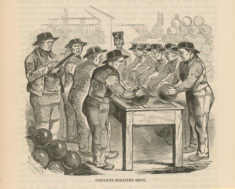 Détenus grattant des balles - English School