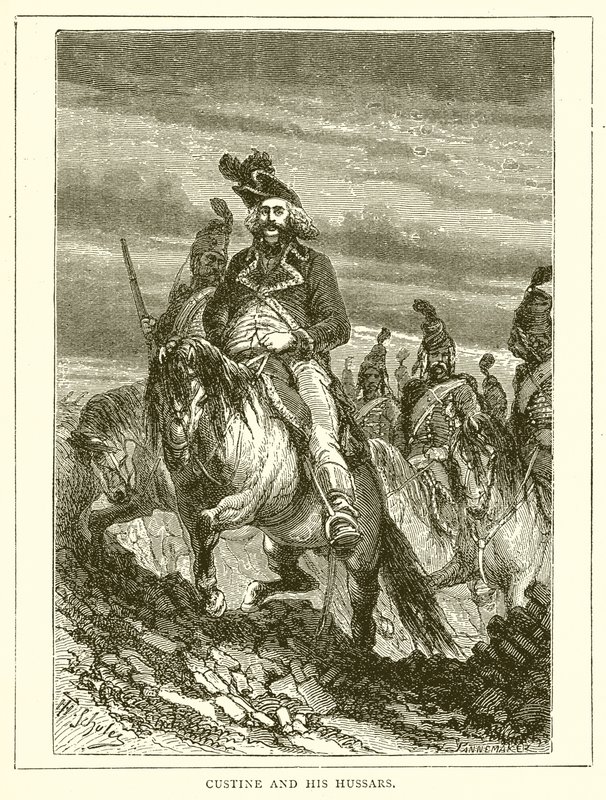 Custine et ses hussards - English School