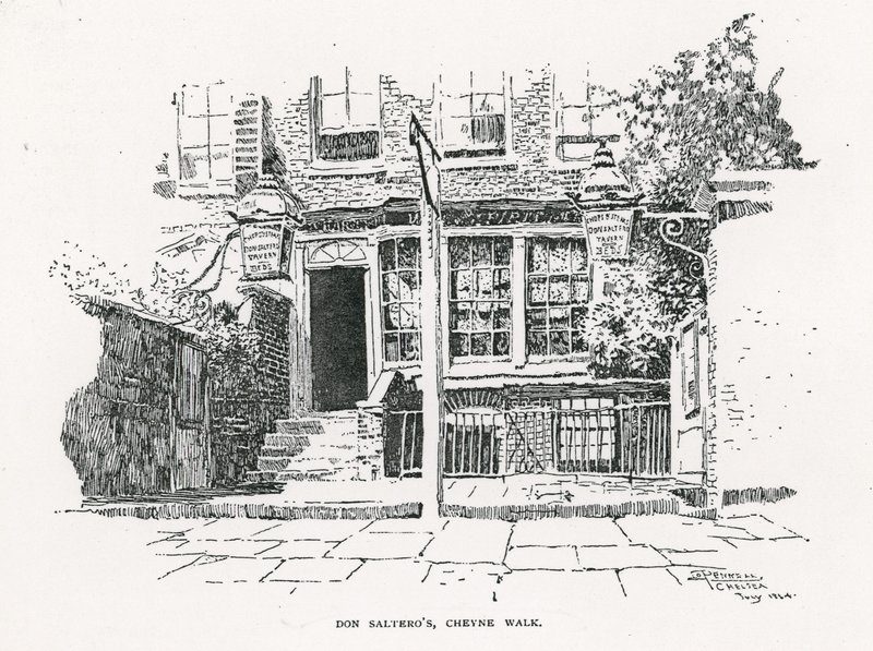 Café de Dan Saltero à Cheyne Walk - English School