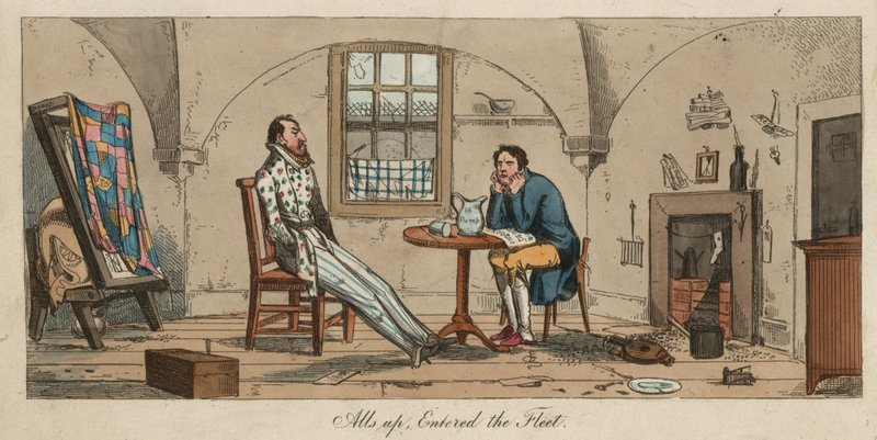 Dashall et Lubin dans la prison de Fleet - English School