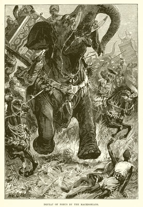 Défaite de Porus par les Macédoniens - English School