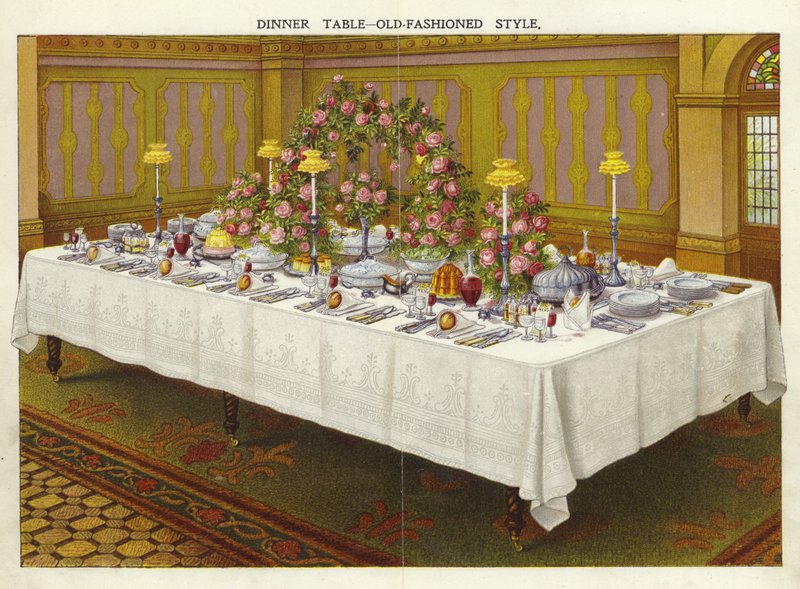 Table de dîner - style ancien - English School