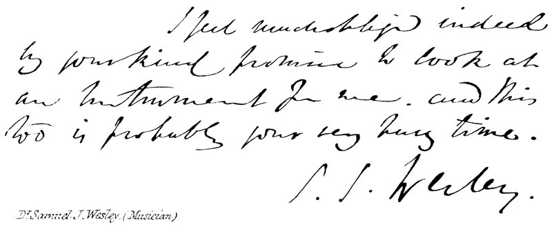Dr Samuel J Wesley - English School