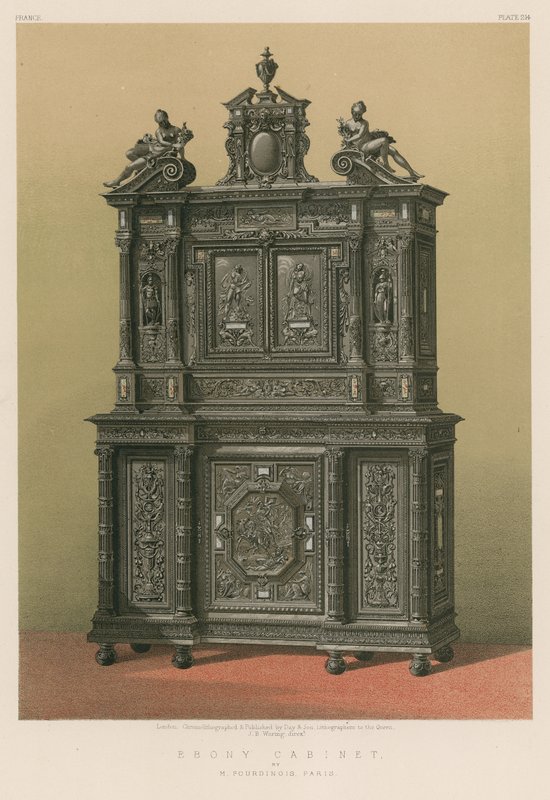 Cabinet en ébène - English School