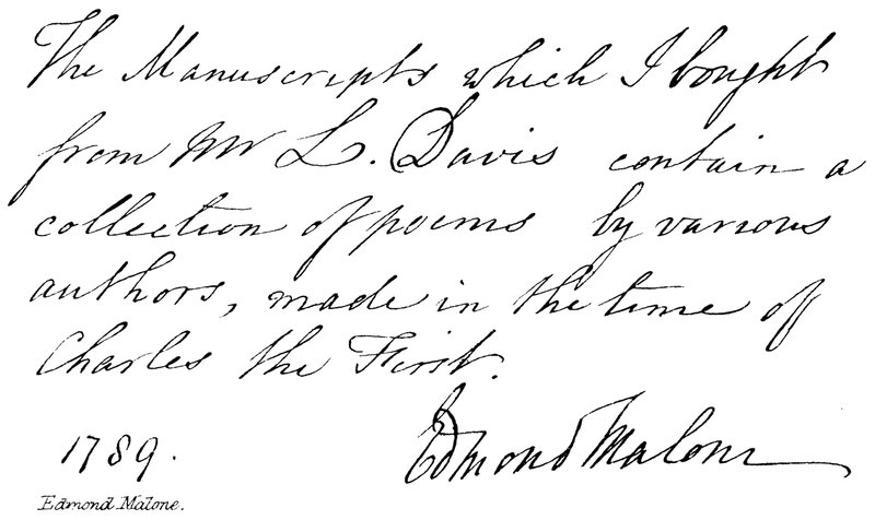 Edmond Malone - English School