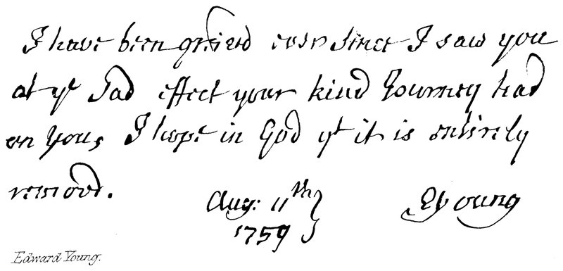 Edward Young - English School