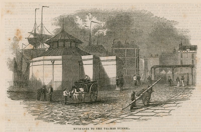 Entrée du tunnel de la Tamise - English School