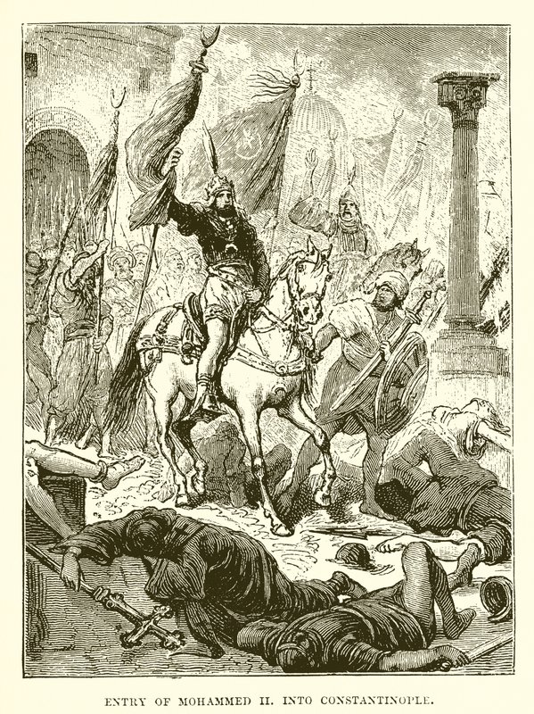 Entrée de Mohammed II à Constantinople - English School