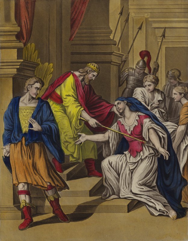 Esther devant Assuérus - English School