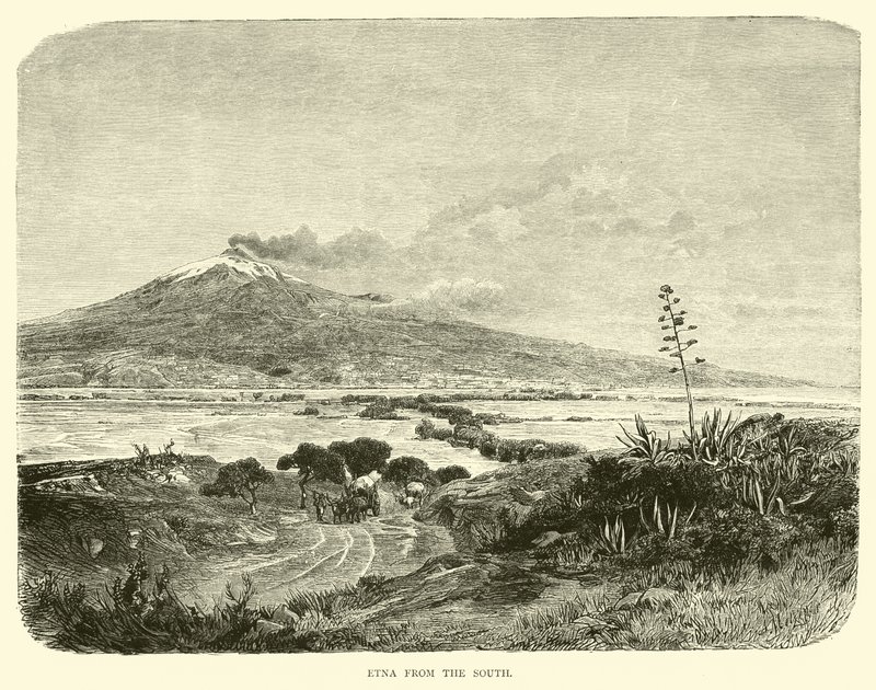 Etna depuis le sud - English School