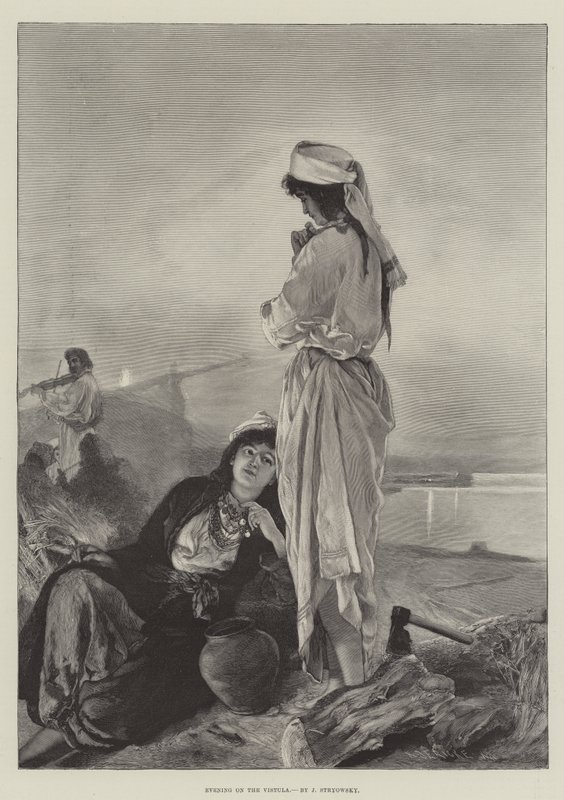 Soirée sur la Vistule (gravure) - English School