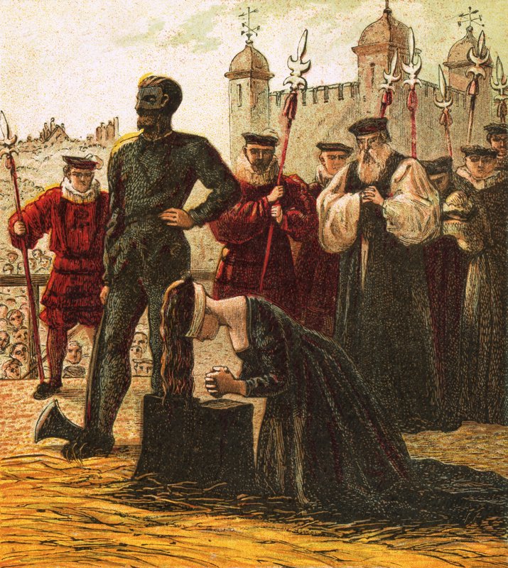 Exécution de Lady Jane Grey - English School
