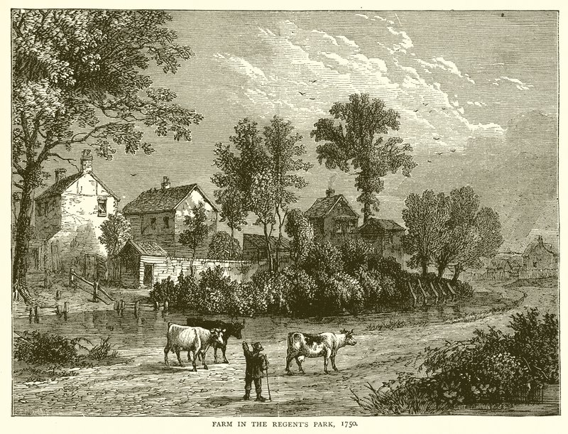 Ferme dans Regents Park, 1750 - English School