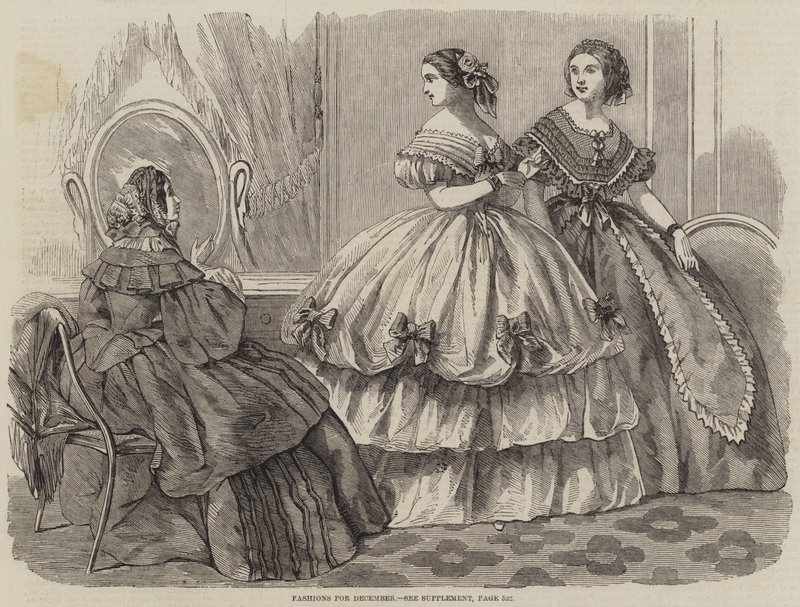 Modes de décembre (gravure) - English School