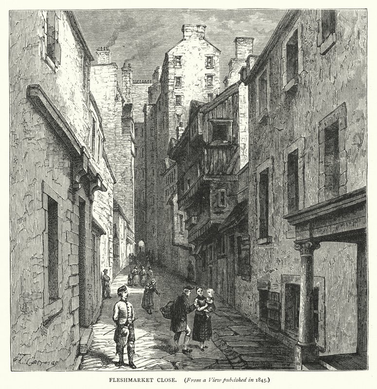 Fleshmarket Close (gravure) - English School
