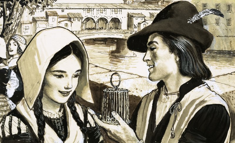 Scène florentine - English School