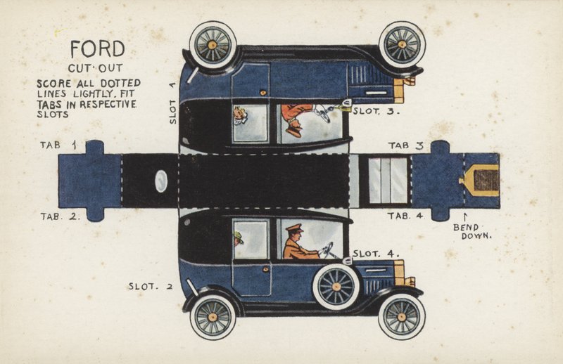 Ford Cut Out (lithographie en couleur) - English School