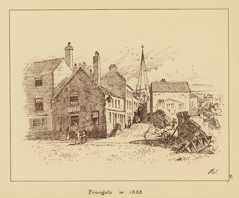 Friargate en 1882 - English School