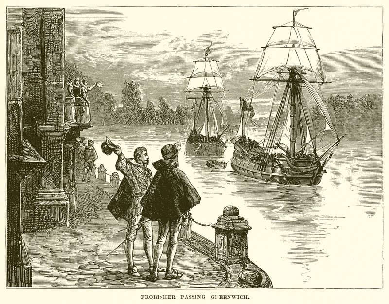 Frobisher passant Greenwich - English School