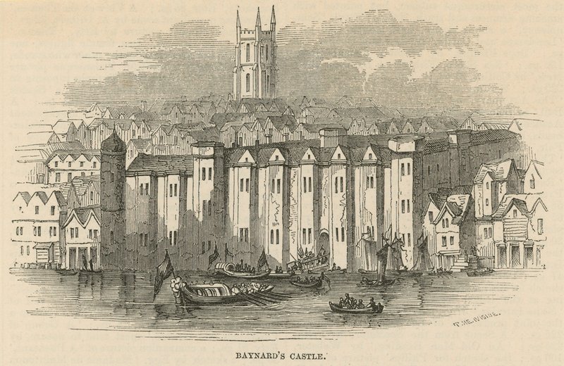 Vue générale du château de Baynards - English School