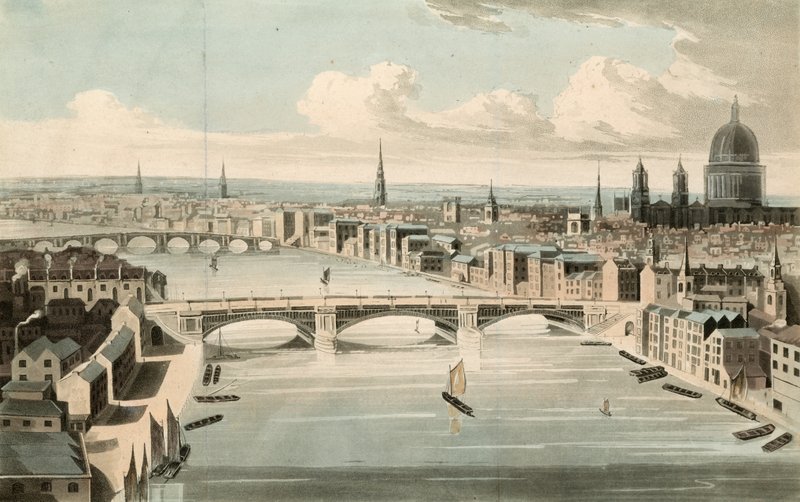 Vue générale du pont de Southwark - English School
