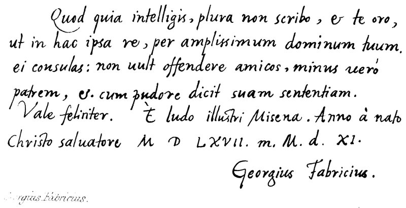 Georgius Fabricius - English School