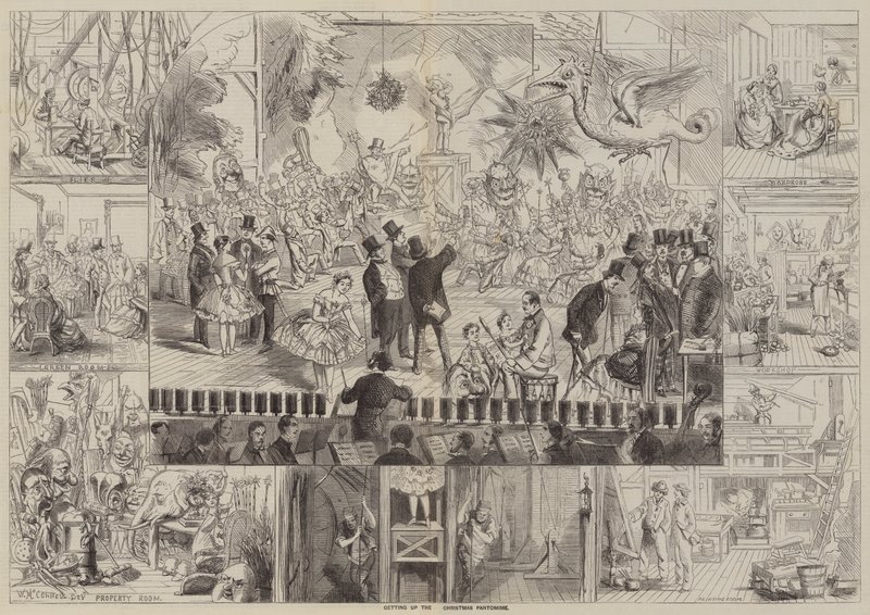 Préparation de la pantomime de Noël - English School