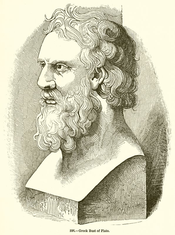 Buste grec de Platon - English School