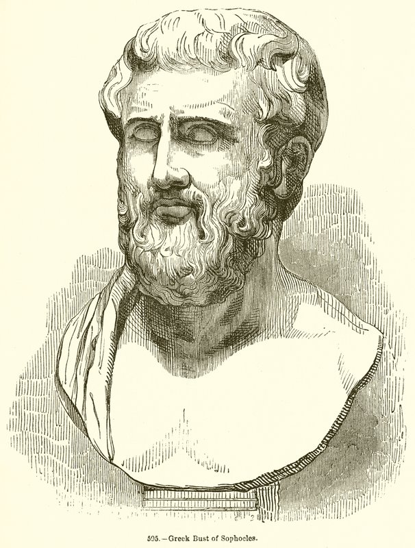 Buste grec de Sophocle - English School