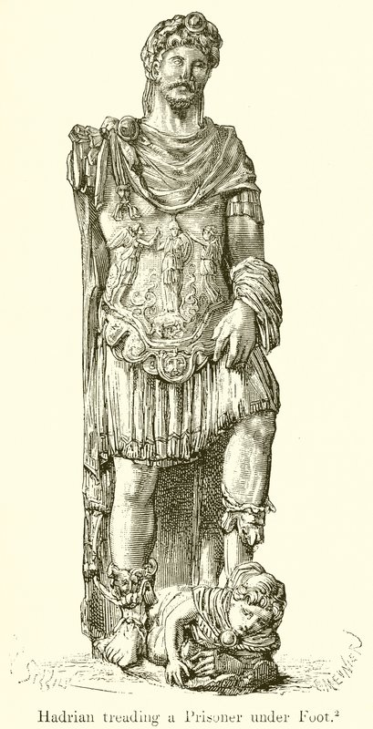 Hadrien piétinant un prisonnier - English School
