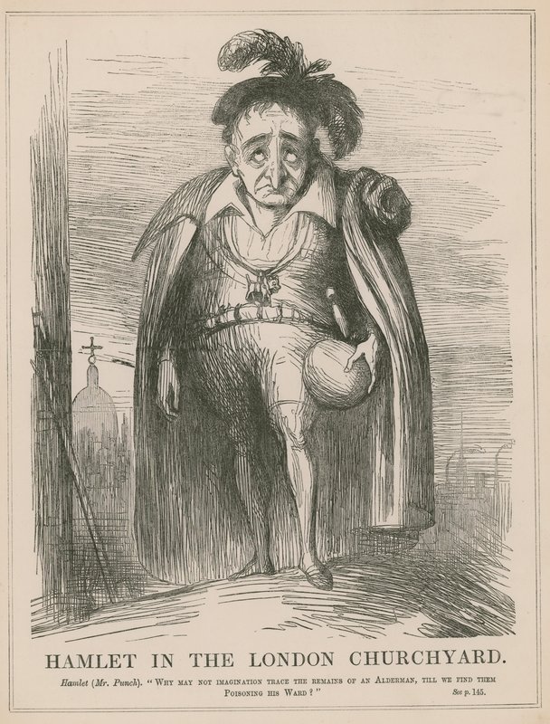 Hamlet dans le cimetière de Londres - English School