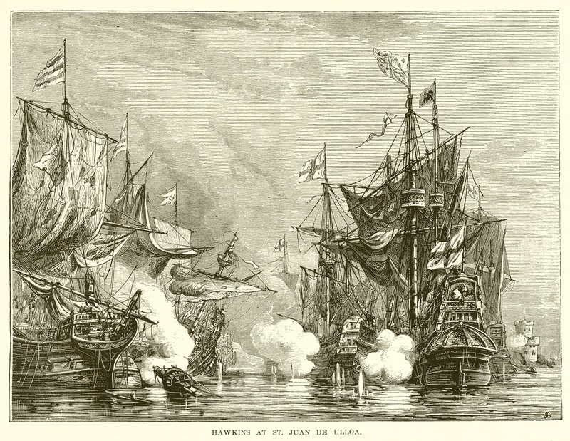 Hawkins à St. Juan de Ulloa - English School