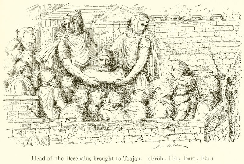 Tête de Décébale apportée à Trajan - English School