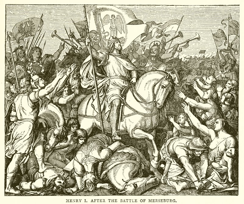 Henri Ier après la bataille de Merseburg - English School