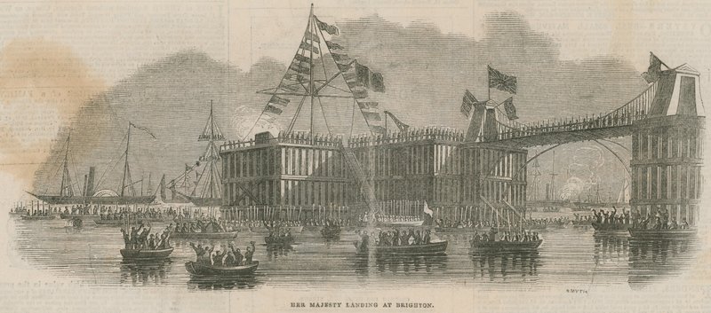 Sa Majesté débarquant à Brighton - English School