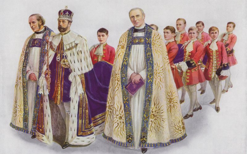 Sa Majesté le Roi entrant dans l