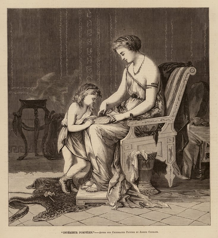 Intérieur Pompéien (gravure) - English School