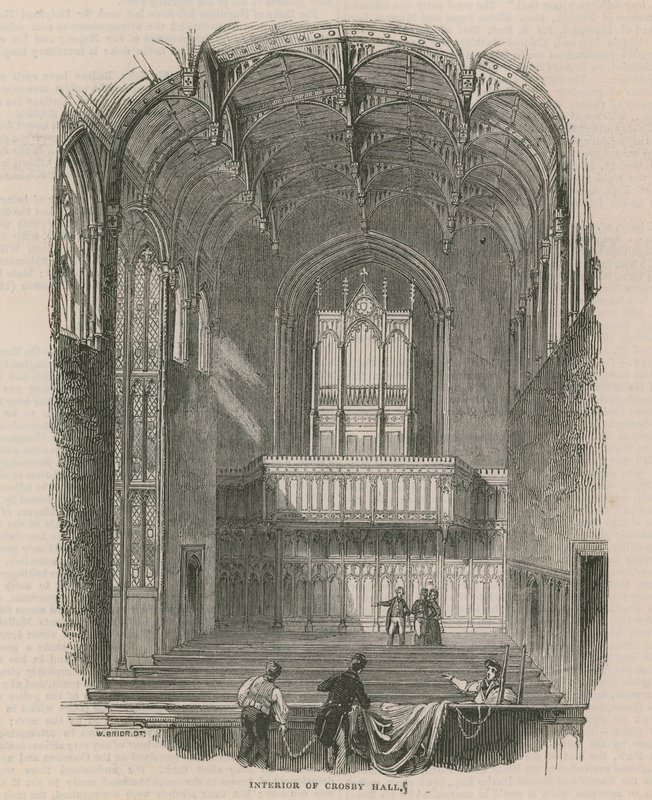 Intérieur de Crosby Hall - English School