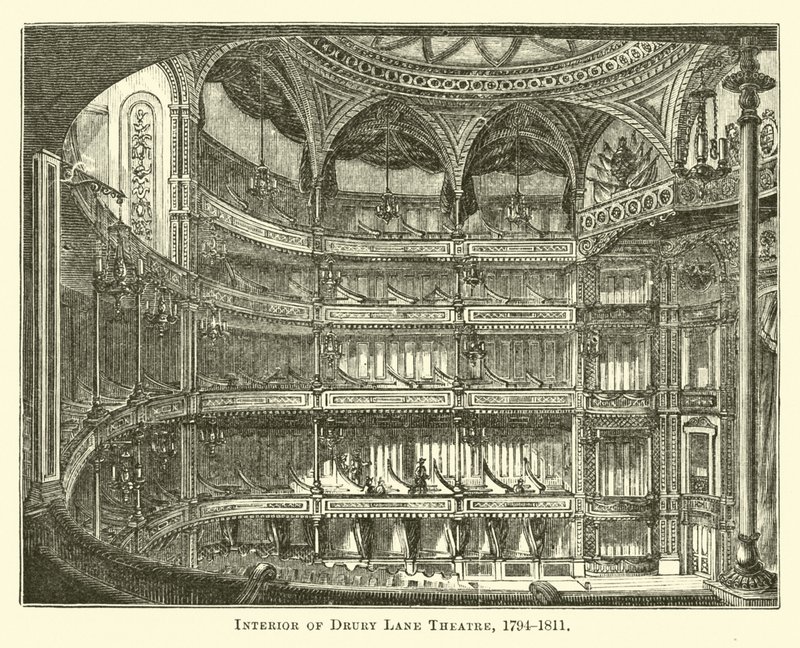Intérieur du Théâtre Drury Lane, 1794-1811 - English School