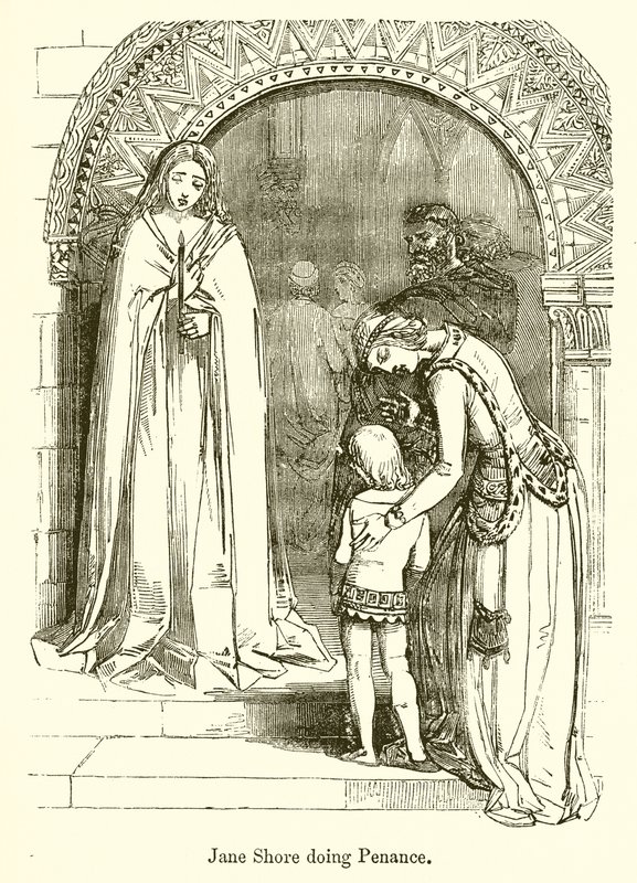 Jane Shore faisant pénitence - English School