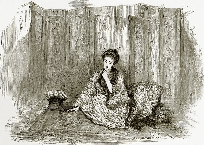 Dame japonaise - English School