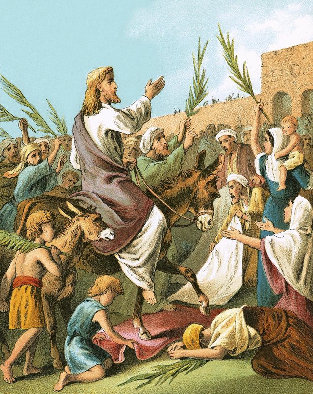 Jésus entrant à Jérusalem - English School