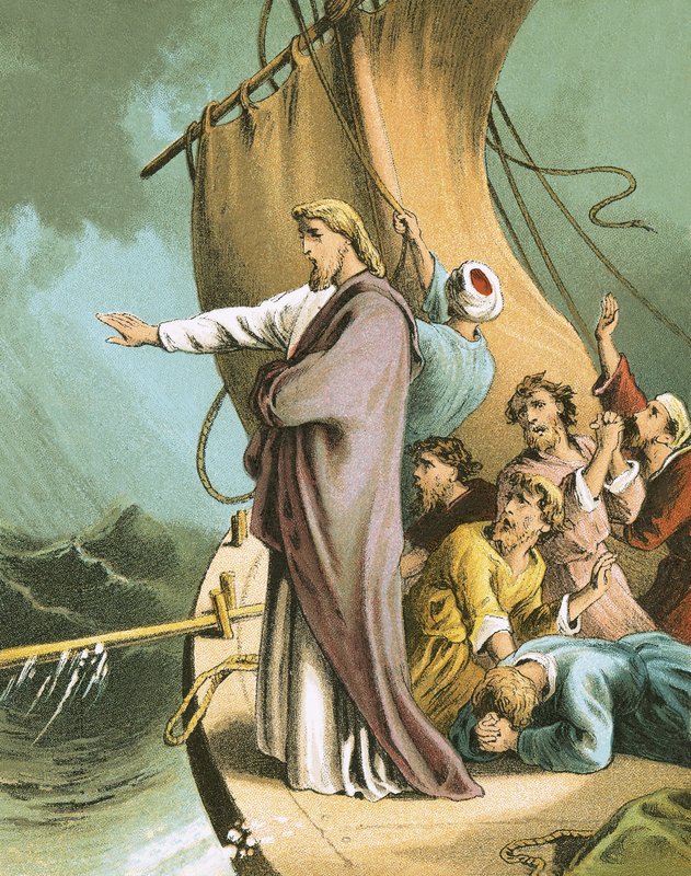 Jésus calmant la tempête - English School