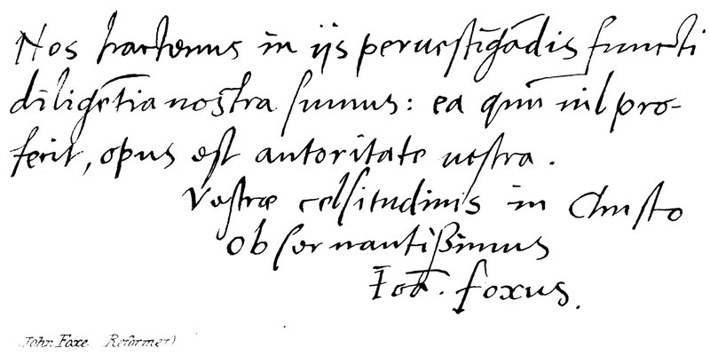 John Foxe (Réformateur) - English School