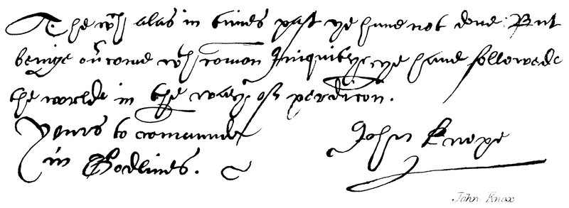 John Knox - English School