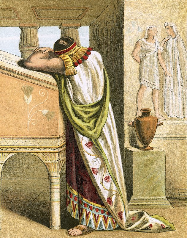 Joseph pleurant après avoir vu Benjamin - English School