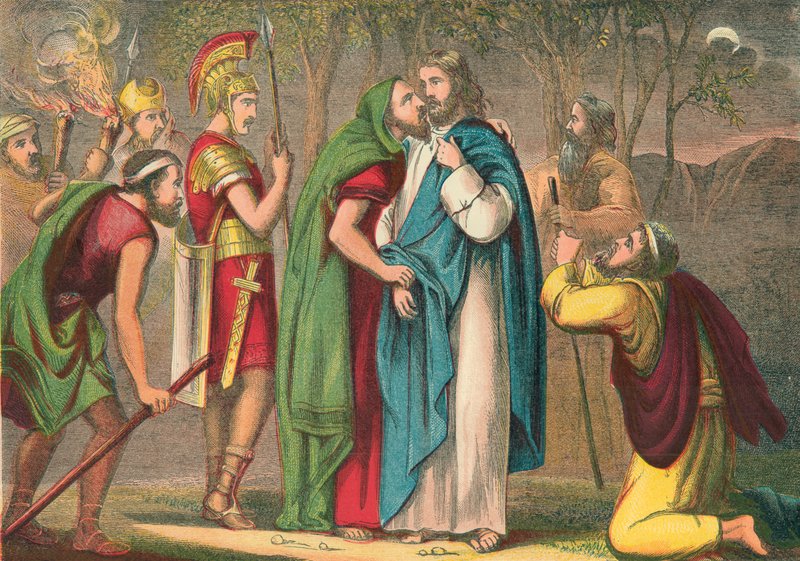 Judas trahissant le Christ - English School